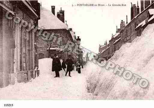 Ville de PONTARLIER, carte postale ancienne