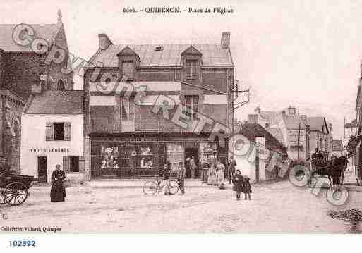 Ville de QUIBERON, carte postale ancienne