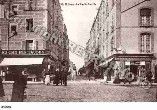 Ville de RIOM, carte postale ancienne