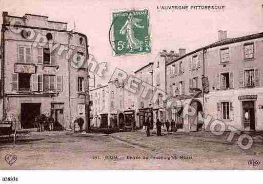 Ville de RIOM, carte postale ancienne