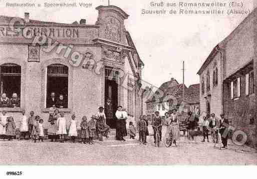Ville de ROMANSWILLER, carte postale ancienne