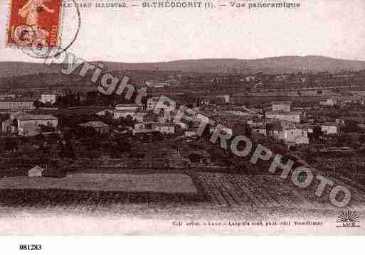 Ville de SAINTTHEODORIT, carte postale ancienne
