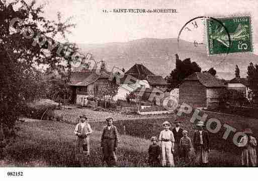 Ville de SAINTVICTORDEMORESTEL, carte postale ancienne