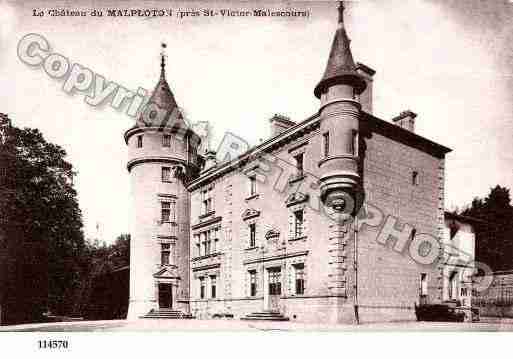 Ville de SAINTVICTORMALESCOURS, carte postale ancienne