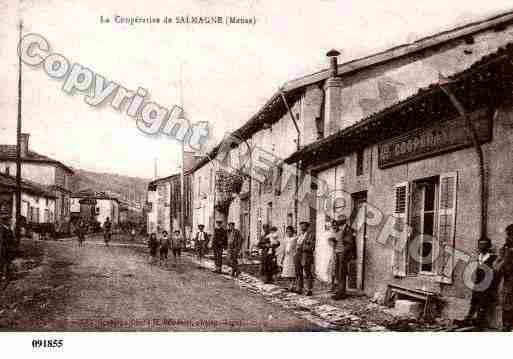 Ville de SALMAGNE, carte postale ancienne