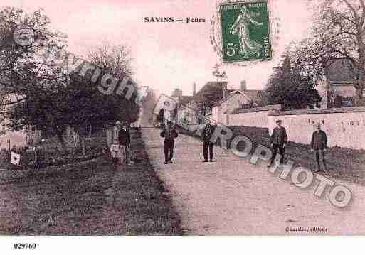 Ville de SAVINS, carte postale ancienne