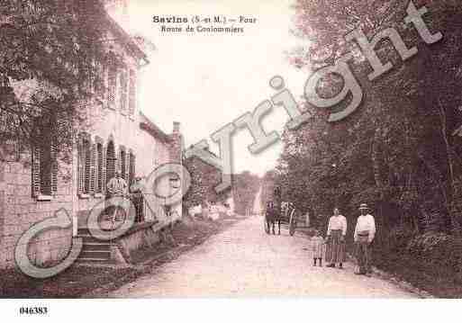 Ville de SAVINS, carte postale ancienne