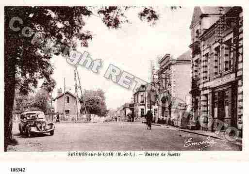 Ville de SEICHESSURLELOIR, carte postale ancienne