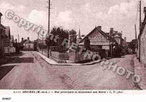 Ville de SEICHESSURLELOIR, carte postale ancienne