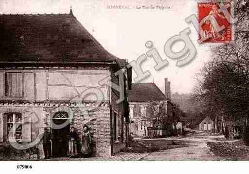 Ville de SOMMEVAL, carte postale ancienne