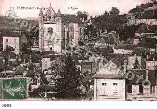 Ville de TERRASSONLAVILLEDIEU, carte postale ancienne