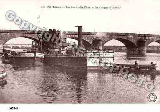 Ville de TOURS, carte postale ancienne