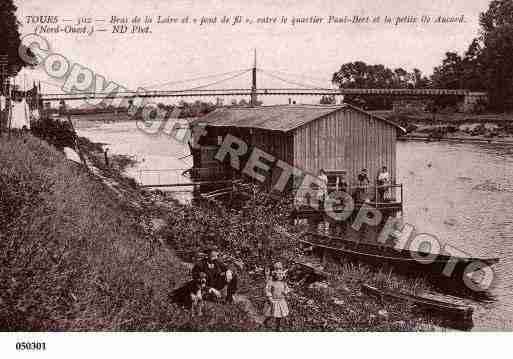 Ville de TOURS, carte postale ancienne