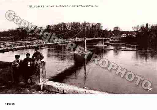 Ville de TOURS, carte postale ancienne