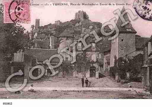 Ville de TURENNE, carte postale ancienne