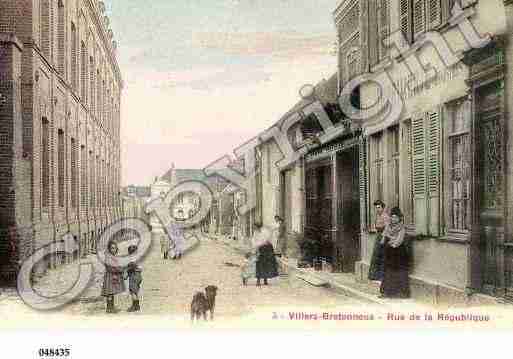 Ville de VILLERSBRETONNEUX, carte postale ancienne