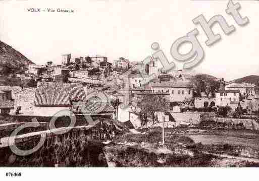 Ville de VOLX, carte postale ancienne
