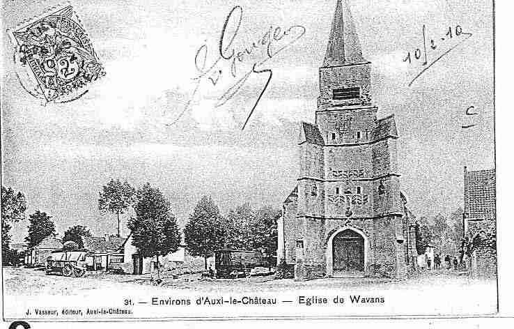 Ville de WAVANSSURL'AUTHIE, carte postale ancienne