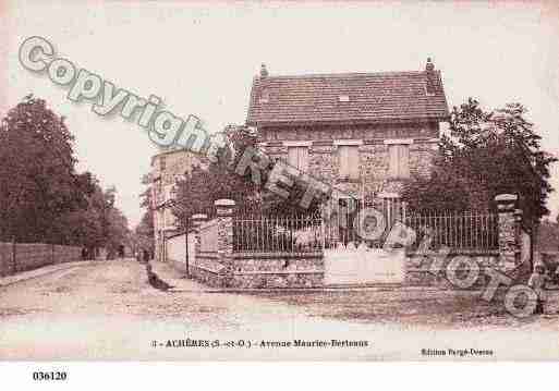 Ville de ACHERES, carte postale ancienne
