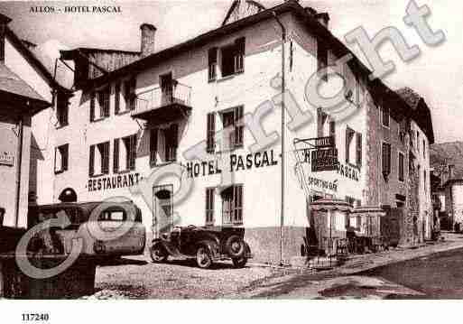 Ville de ALLOS, carte postale ancienne