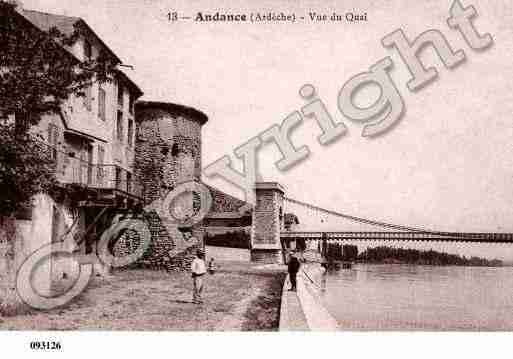 Ville de ANDANCE, carte postale ancienne