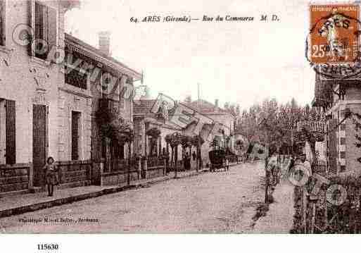 Ville de ARES, carte postale ancienne