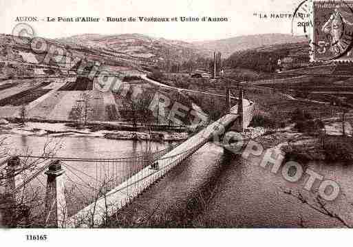 Ville de AUZON, carte postale ancienne