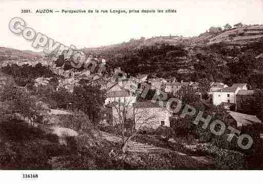 Ville de AUZON, carte postale ancienne