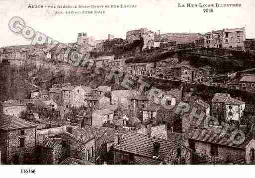 Ville de AUZON, carte postale ancienne