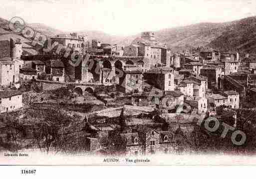 Ville de AUZON, carte postale ancienne