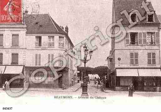 Ville de BEAUMONTSUROISE, carte postale ancienne