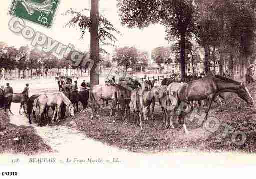 Ville de BEAUVAIS, carte postale ancienne