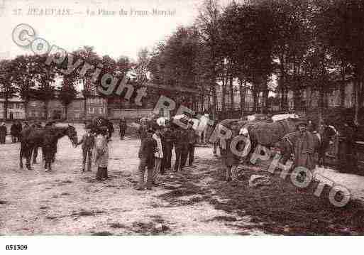 Ville de BEAUVAIS, carte postale ancienne