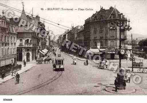 Ville de BELFORT, carte postale ancienne