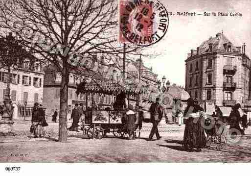 Ville de BELFORT, carte postale ancienne