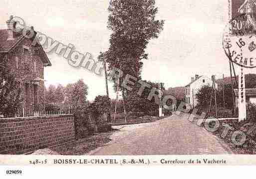 Ville de BOISSYLECHATEL, carte postale ancienne