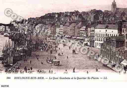 Ville de BOULOGNESURMER, carte postale ancienne