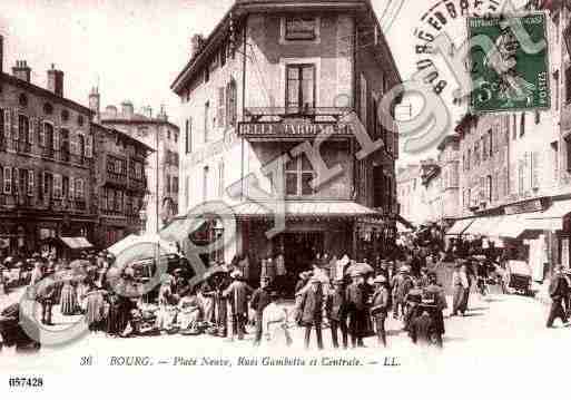 Ville de BOURGENBRESSE, carte postale ancienne