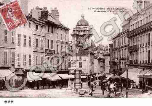 Ville de BOURGENBRESSE, carte postale ancienne