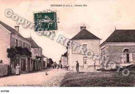 Ville de BOURNAN, carte postale ancienne