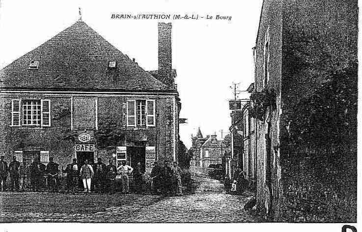 Ville de BRAINSURL'AUTHION, carte postale ancienne