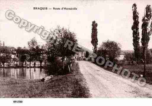 Ville de BRAQUIS, carte postale ancienne