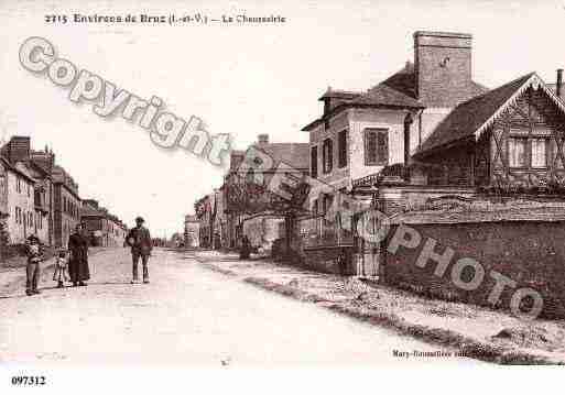 Ville de BRUZ, carte postale ancienne