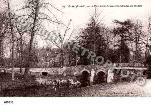 Ville de BRUZ, carte postale ancienne