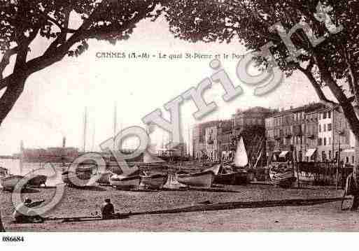 Ville de CANNES, carte postale ancienne