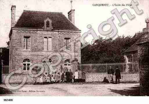 Ville de CARQUEBUT, carte postale ancienne