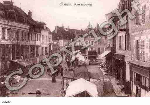 Ville de CHABLIS, carte postale ancienne