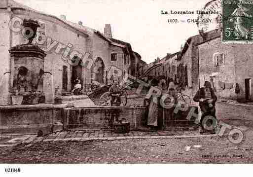 Ville de CHALIGNY, carte postale ancienne