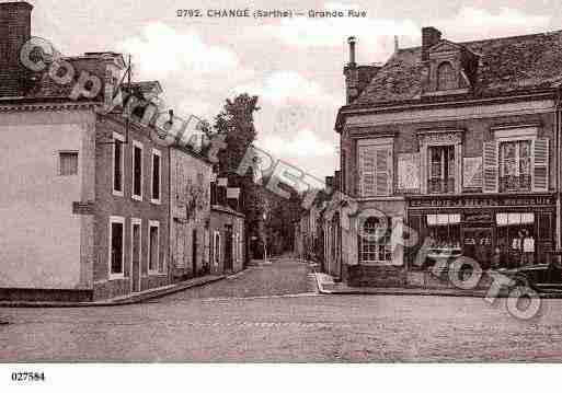 Ville de CHANGE, carte postale ancienne