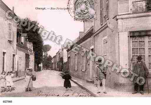 Ville de CHANGE, carte postale ancienne